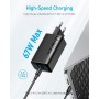 Anker Cargador USB C de 67 W, cargador rápido compacto PIQ 3.0 de 3 portas para MacBook Pro, iPad, Galaxy, Pixel e muito mais