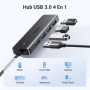 UGREEN Hub USB 3.0 con 4 Puertos Adaptador Ladron Multipuertos 5Gbps Alta Velocidad Compatible con MacBook Pro Air iMac Surface