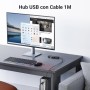 UGREEN Hub USB 3.0 con 4 Puertos Adaptador Ladron Multipuertos 5Gbps Alta Velocidad Compatible con MacBook Pro Air iMac Surface