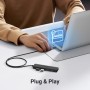 UGREEN Hub USB 3.0 con 4 Puertos Adaptador Ladron Multipuertos 5Gbps Alta Velocidad Compatible con MacBook Pro Air iMac Surface