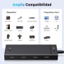 UGREEN 10Gbps Hub USB C 3.2 Gen 2 a 4 Puertos Tipo C Adaptador Multipuerto Compatible con iPhone 16 Plus MAX MacBook Pro Air