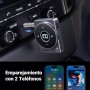 UGREEN AUX Bluetooth 5.4 Receptor Jack Adaptador 3.5mm Audio para Coche Botón Multifuncional Luz RGB