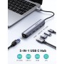 UGREEN Hub USB C HDMI 4K 5 En 1 Adaptador Tipo C a Gigabit Ethernet RJ45 Compatible con MacBook Pro Air M3 M2 M1, iPad, iPhone