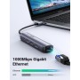 UGREEN Hub USB C HDMI 4K 5 En 1 Adaptador Tipo C a Gigabit Ethernet RJ45 Compatible con MacBook Pro Air M3 M2 M1, iPad, iPhone