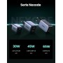 UGREEN Nexode Cargador Carga Rapida 45W GAN, Enchufe USB C Compatible con Samsung Galaxy S24 Ultra, S23, Pixel 8, iPhone 16 Plus