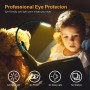 Gritin Luz de Lectura Recargable, Lampara Libro de Lectura con 9 LED/3 Modos de Protección de Los Ojos - Atenuación Continua,