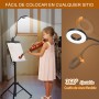 iZELL 23 LED Luz Lectura con Clip [3 Colores y 10 Brillos] Flexo LED Escritorio con Pinza 99.99% Bloqueo de Luz Azul Lámparas de