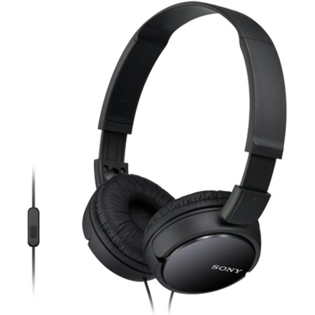 Sony MDR-ZX110APB - Auriculares para smartphone (diadema, mando de control, micrófono, 1000 mW, Android y iPhone), blanco