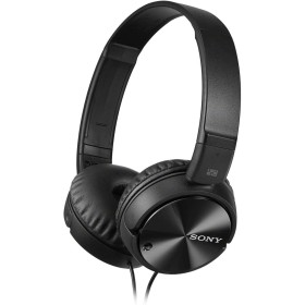 Sony MDR-ZX110NC - Auriculares con cancelación de Ruido con imanes de neodimio y Altavoces de 30 mm, Color Negro