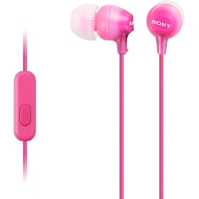 Sony MDREX15APPI - Auriculares in-Ear (con micrófono y Mando con Control de Volumen y reproducción Incorporado) Color Rosa