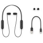 Sony WI-C200 - Auriculares in ear inalámbricos más ligeros y con hasta 15 h de autonomía, negro