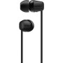 Sony WI-C200 - Auriculares in ear inalámbricos más ligeros y con hasta 15 h de autonomía, negro