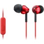 Sony MDREX110APR - Auriculares in-ear (con micrófono y control de volúmen y reproducción incorporado) color rojo