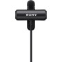 Sony ECM-LV1 - Micrófono de Solapa con Captura de Sonido estéreo, Color Negro