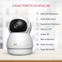 YI Camara de Vigilancia Interior Dome Guard 2K, PTZ 360° Camara WiFi 2.4Ghz, Camara IP con Detección de Movimiento, Visión