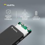 VARTA Batería Externa 20000mAh, Power Bank Power on Demand con 4 Puertos (1x Micro USB, 2X USB 3.0, 1x USB C), Compatible con