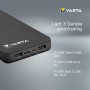 VARTA Batería Externa 20000mAh, Power Bank Power on Demand con 4 Puertos (1x Micro USB, 2X USB 3.0, 1x USB C), Compatible con