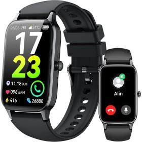 Reloj Inteligente Hombre Mujer con Llamadas, 1.57" HD Smartwatch con 112+ Modos Deportivo Pulsera Actividad,