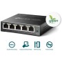 TP-Link TL-SG105E Unmanaged PRO Switch, 5 Puertos Gigabit Inteligente, Plug and Play, Gigabit Puerto, Caso Metal VLAN, QoS,