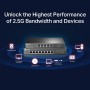 TP-Link Unmanaged 8-Port 2.5G Multi-Gigabit Desktop Switch, 802.3X Flow Control, 802.1p/DSCP QoS, Ideal for Small and Home