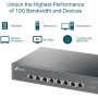 Switch NO GESTIONABLE TP-Link SX1008 8P 10Gbps Carcasa DE Metal NO Rack