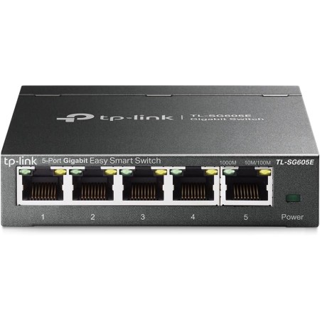 TP-Link TL-SG605E Easy Smart Managed Switch Ethernet 5 Puertos RJ45 Gigabit, Fácil Inteligente, Gestión Inteligente,