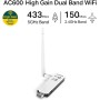 TP-LINK Archer T4UH - Adaptador inalámbrico USB de Banda Dual (AC 1200 Mbps, Antena Externa, USB 3.0, Cable de extensión USB)