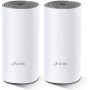 TP-Link Deco E4(Paquete de 2) - Wi-Fi Mesh de doble banda AC1200, cobertura wifi de hasta 260㎡, 2 puertos 100/10 Mbps cada