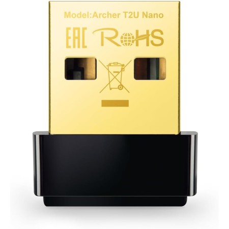 TP-Link Archer T2U Nano - AC600 Adaptador Wi-Fi Nano USB, doble banda 2.4 GHz / 5 GHz, compatible con Windows y MacOS