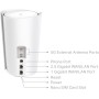 TP-Link Deco X80-5g (1 Pack) - WiFi AI Mesh AX6000 Mbps,Dual-Band, Sistema WiFi 6, ultrarrápida, 2xPuerto Gigabit, Fácil