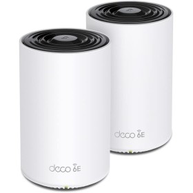 TP-Link Deco XE75 Pro(2-Pack) - WiFi 6E AI Mesh AXE5400 Mbps, 1x Puerto 2.5Gbps,2X Puerto 1 Gigabit, 6GHz,Triple Banda Real,