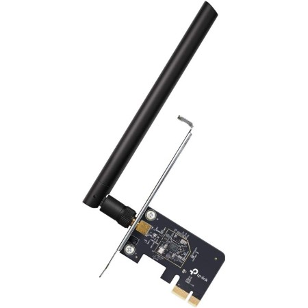 TP-LINK Archer T2E - Adaptador PCI Express AC600, Tarjeta de Red WiFi Doble Banda, Compatible MU-MIMO, Antena 5dBI Ajustable y