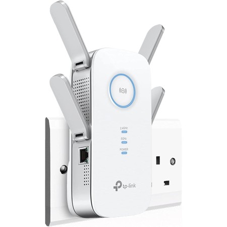 TP-Link AC2600 Dual Band Mesh Wi-Fi Range Extender, Wi-Fi Booster/Hotspot with 1 Gigabit Port, Dual-Core CPU, Built-In Access