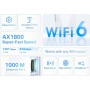 TP-Link Repetidor WiFi de 6 mallas, amplificador WiFi AX1800, extensor WiFi, amplificador WiFi, puerto Ethernet de 1 Gigabit,