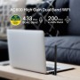 TP-Link AC600 High Gain USB Wi-Fi Dongle, Dual Band Wi-Fi Adapter with 5dBi Antenna for PC/Desktop/Laptop, Supports