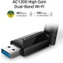 TP-Link AC600 High Gain USB Wi-Fi Dongle, Dual Band Wi-Fi Adapter with 5dBi Antenna for PC/Desktop/Laptop, Supports