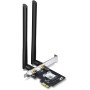 TP-LINK AX3000 Wi-Fi 6 Bluetooth 5.2 PCI Express Adapter with Two Antennas, Intel AX200, PCIe Network Interface Card for