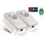 TP-Link - Amplificador WiFi Repetidores de Red, Adaptadores Internet por Línea Eléctrica PLC AV600+AC300, 5 Puertos, Cable