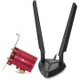 TP-Link AXE5400 Adaptador PCI Express de Tres Bandas Wi-Fi 6E Bluetooth 5.2 con Dos Antenas, chipset Intel Wi-Fi 6E, Base de