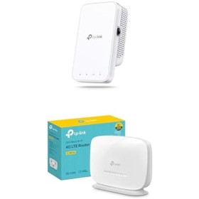 Bundle of TP-Link RE330 WiFi Repeater, AC1200 Amplifier +P-Link TL-MR105| Router 4G LTE (Cat 4), Router 3G/4G Velocidad de Red