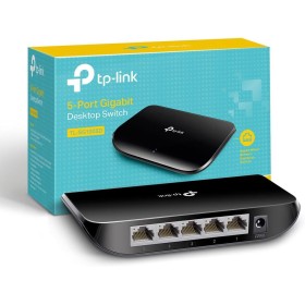 TP-Link TL-SG1005D, 5 Port Gigabit Ethernet Network Switch, Ethernet Splitter, Hub, Desktop and Wall-Mounting, Plastic Case,