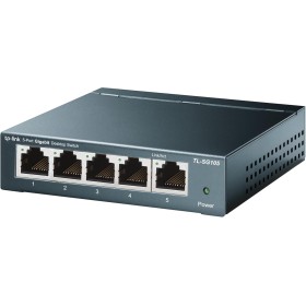 TP-Link TL-SG105 5-Port Gigabit Ethernet Switch, Desktop/Wall-Mount, Steel Case