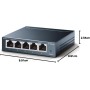 TP-Link TL-SG105 5-Port Gigabit Ethernet Switch, Desktop/Wall-Mount, Steel Case