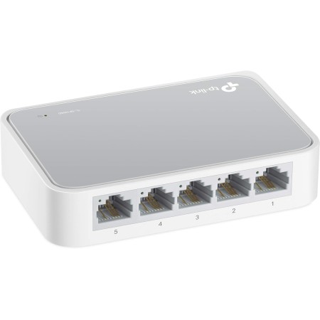 TP-Link TL-SF1005D - Switch Ethernet con 5 Puertos (10/100 Mbps, RJ45, Concentrador de ethernet, Plug and Play, sin Ventilador,