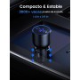 UGREEN 130W Cargador de Coche USB C, Car Charger Tipo C Carga Rápida con 3 Puertos, Compatible con iPhone 16/15/14/13, Samsung