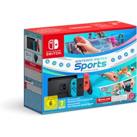 Nintendo Consola Switch - Color Azul Neón/Rojo Neón + Switch Sports + 12 meses NSO