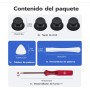 Mcbazel 5 en 1 Joystick Kit de Reparación de Repuesto para PS5 DualSense Controlador con Destornilladores, tapa analógica para