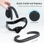 AMVR Facial Interface Face Pad Cover Compatible con Meta/Oculus Quest 3S Accesorios, no Encaja Quest 3 (Versión Estándar para