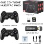 Min Consola Retro Arcade con 40000 Juegos y 128 GB - Game Stick: PS1, PSP, NeoG,GBA,N64,SuperN, MegaD,etc - Videoconsola Retro