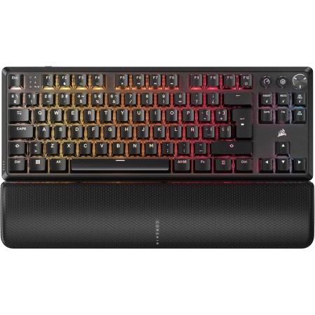 Corsair K70 Core TKL Wireless RGB Teclado Mecánico Tenkeyless para Juegos – Interruptores Lineales MLX Red v2 Prelubricados –